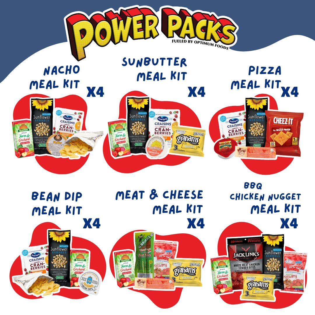 Merch Food Pack Optimum Foods Power Packs Standard Variety Meal Kit - CACFP Compliant ...
